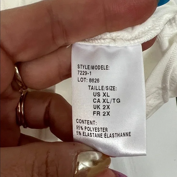 Chic Cream Wave Pattern Long Sleeve Top - Picture 4 of 5